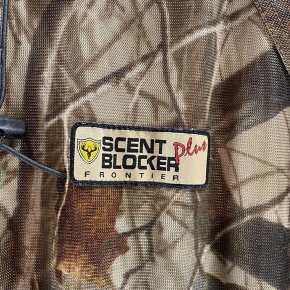 Scent Blocker Plus Frontier Jacket Mens Large Camo Hooded Hunting Real Tree Camo - Picture 3 of 13